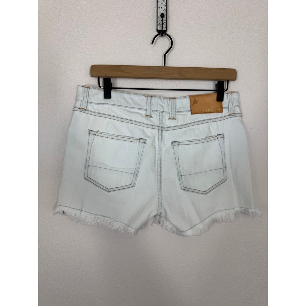 Golden Goose Zoey Bleached Denim Shorts NWT Size 27 - Picture 3 of 6